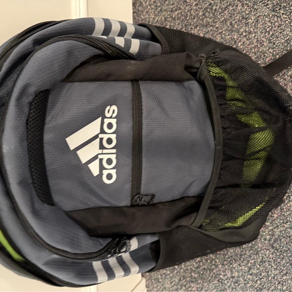 Adidas Gray and Black Soccer Backpack - Picture 5 of 5